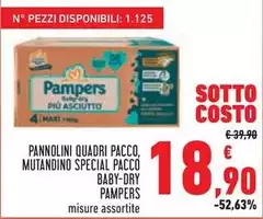 Pampers - Pannolini Quadri Pacco, Mutandino Special Pacco Baby-Dry