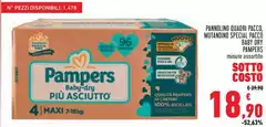 Pampers - Pannolino Quadri Pacco, Mutadino Special Pacco Baby Dry