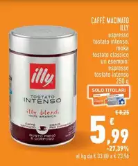Illy - Caffè Macinato Illy - Caffè Macinato