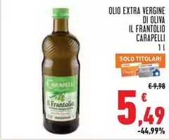 Carapelli - Olio Extra Vergine Di Oliva Il Frantolio Carapelli - Olio Extra Vergine Di Oliva Il Frantolio