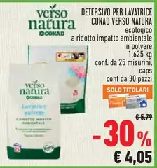 Conad - Detersivo Per Lavatrice Verso Natura