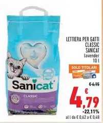 Sanicat - Lettiera Per Gatti Classic Sanicat - Lettiera Per Gatti Classic
