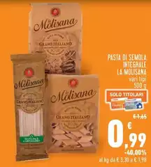 La Molisana - Pasta Di Semola Integrale La Molisana - Pasta Di Semola Integrale