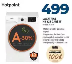 Hotpoint - Lavatrice HB 123 Care IT Hotpoint - Lavatrice HB 123 Care IT