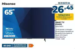 Hisense - Smart Tv 65A65S Hisense - Smart Tv 65A65S
