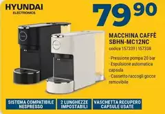 Hyundai Electronics - Macchina Caffè SBHN-MC12NC Hyundai Electronics - Macchina Caffè SBHN-MC12NC
