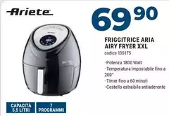 Ariete - Friggitrice Aria Airy Fryer Xxl Ariete - Friggitrice Aria Airy Fryer Xxl