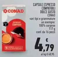 Conad - Capsule Espresso Compatibili Dolce Gusto Conad - Capsule Espresso Compatibili Dolce Gusto