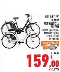 Solo - City Bike 26" Olanda Monovelocita Esperia Solo - City Bike 26" Olanda Monovelocita Esperia