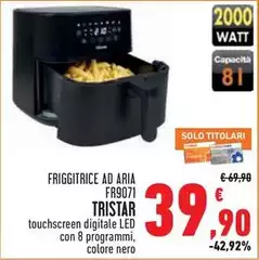 Tristar - Friggitrice Ad Aria Fr9071 Tristar - Friggitrice Ad Aria Fr9071