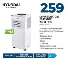 Hyundai Electronics - Condizionatore Portatile WSHN-P09B Hyundai Electronics - Condizionatore Portatile WSHN-P09B