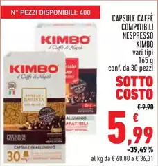 Kimbo - Capsule Caffè Compatibili Nespresso Kimbo - Capsule Caffè Compatibili Nespresso