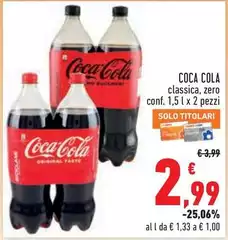 Coca Cola - Classica, Zero Coca Cola - Classica, Zero