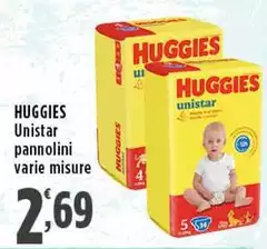 Huggies - Unistar Pannolini Huggies - Unistar Pannolini