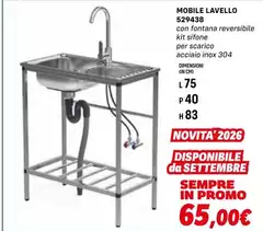 Fontana - Mobile Lavello 529438 Fontana - Mobile Lavello 529438