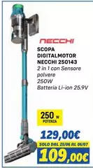 Necchi - Scopa Digitalmotor 250143 Necchi - Scopa Digitalmotor 250143