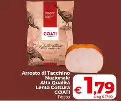 Coati - Arrosto Di Tacchino Nazionale Alta Qualità Lenta Cottura
