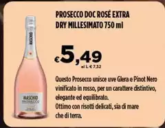 Maschio - Prosecco DOC Rosé Extra Dry Millesimato