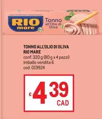 Rio Mare - Tonno All'Olio Di Oliva