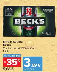 Becks - Birra In Lattina Becks - Birra In Lattina