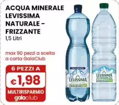 Levissima - Acqua Minerale Naturale-Frizzante 1,5 Litri Levissima - Acqua Minerale Naturale-Frizzante 1,5 Litri
