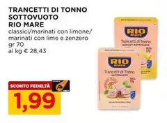 Rio Mare - Trancetti Di Tonno Sottovuoto 
