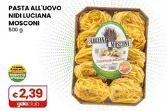 Luciana Mosconi - Pasta All'uovo Nidi 500 G Luciana Mosconi - Pasta All'uovo Nidi 500 G