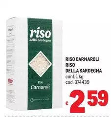 Riso della sardegna - Riso Carnaroli Riso della sardegna - Riso Carnaroli