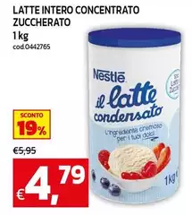 Nestlè - Latte Intero Concentrato Zuccherato Nestlè - Latte Intero Concentrato Zuccherato