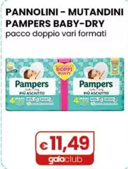 Pampers - Pannolini - Mutandini Baby-dry Pacco Doppio Vari Formati
