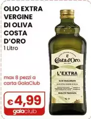 Costa d'Oro - Olio Extra Vergine Di Oliva1 Litro Costa d'Oro - Olio Extra Vergine Di Oliva1 Litro