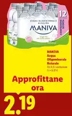 Maniva - Acqua Oligominerale Naturale Maniva - Acqua Oligominerale Naturale