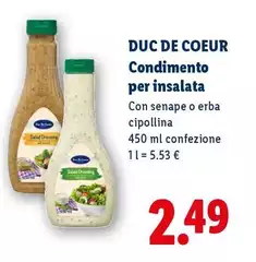 Duc De Coeur - Condimento Per Insalata Duc De Coeur - Condimento Per Insalata