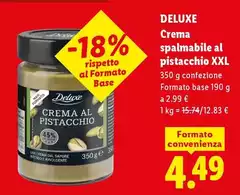 Deluxe - Crema Spalmabile Al Pistacchio Xxl Deluxe - Crema Spalmabile Al Pistacchio Xxl