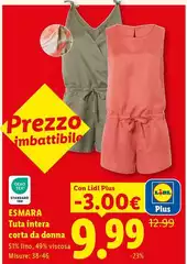 Esmara - Tuta Intera Corta Da Donna Esmara - Tuta Intera Corta Da Donna