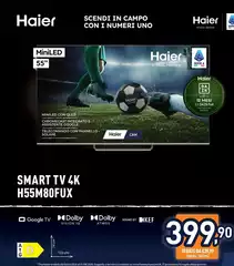 Haier - Smart Tv 4k H55M80FUX