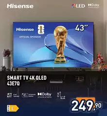 Hisense - Smart Tv 4k Qled 43E7Q