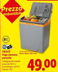 Crivit - Frigo Elettrico Portatile