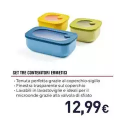Guzzini - Set Tre Contenitori Ermetici
