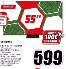 Samsung - Smart Tv 55" 55QN70F