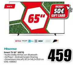 Hisense - Smart Tv 65" 65E7Q