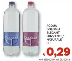 Dolomia - Acqua Elegant Frizzante/Naturale Dolomia - Acqua Elegant Frizzante/Naturale