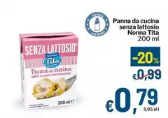 Nonna tita - Panna Da Cucina Senza Lattosio Nonna tita - Panna Da Cucina Senza Lattosio