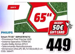 Philips - Smart TV 65" 65PUS7810/12