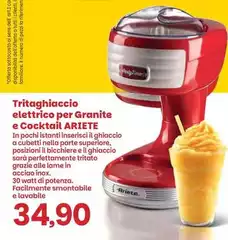 Ariete - Tritaghiaccio Elettrico Per Granite E Cocktail Ariete - Tritaghiaccio Elettrico Per Granite E Cocktail