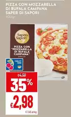 Saper di sapori - Pizza Con Mozzarella Di Bufala Campana Saper di sapori - Pizza Con Mozzarella Di Bufala Campana