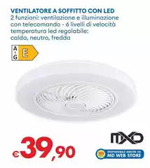 Mxd - Ventilatore A Sofffitto Con Led Mxd - Ventilatore A Sofffitto Con Led