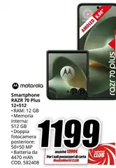 Motorola - Smartphone Razr 70 Plus 12+512