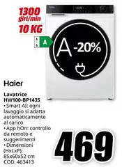 Haier - Lavatrice HW100-BP1435 Haier - Lavatrice HW100-BP1435