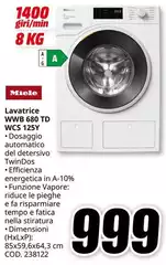 Miele - Lavatrice Wwb 680 TD Wrc312tx Miele - Lavatrice Wwb 680 TD Wrc312tx